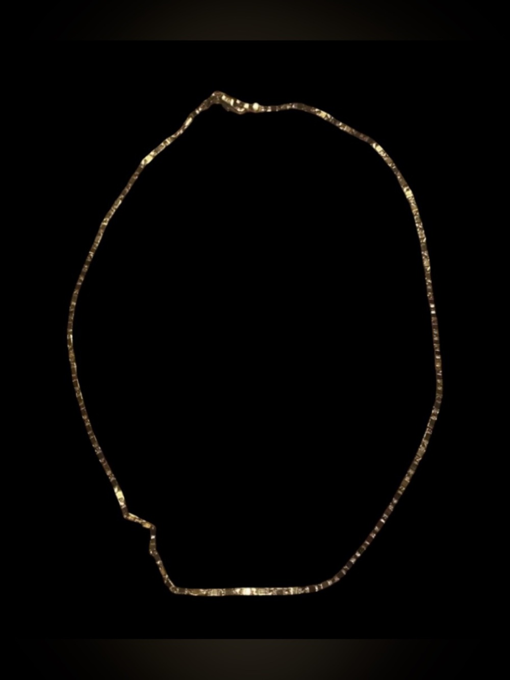 Gold Tone Chain Necklace #9142